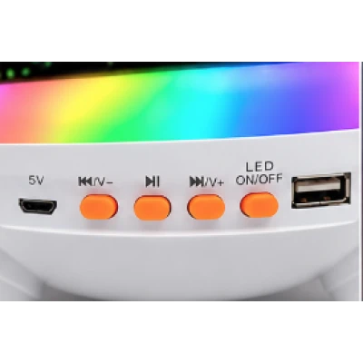 Proiector LED Crystal Magic Ball Light cu Boxa Bluetooth si Telecomanda Lumina RGB