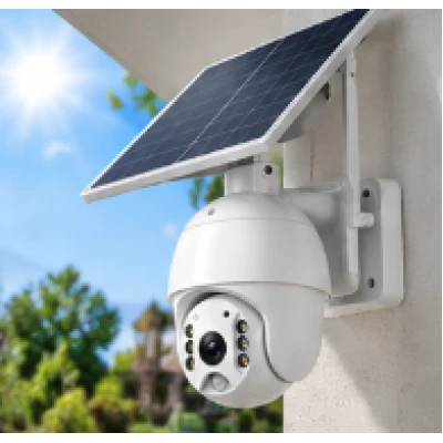 Camera de Supraveghere Solara PTZ HD 4G Panou Solar 7.8W PIR + AI Vedere Nocturna Color QS10