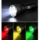 Lanterna LED TG 30W BL Q2601 cu Filtre Colorate Acumulator 18650 si Suport de Montare