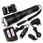 Lanterna LED Tactica ZSH QP54 P50 Zoom 2×18650 Suport si incarcare 12V/220V