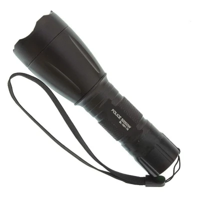 Lanterna LED de mana reincarcabila BL Q1891 T6 cu Zoom 5 moduri de Iluminare incarcare 220V si Auto metalica