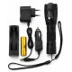 Lanterna LED de mana reincarcabila BL Q1891 T6 cu Zoom 5 moduri de Iluminare incarcare 220V si Auto metalica