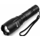 Lanterna LED de mana reincarcabila BL Q1891 T6 cu Zoom 5 moduri de Iluminare incarcare 220V si Auto metalica