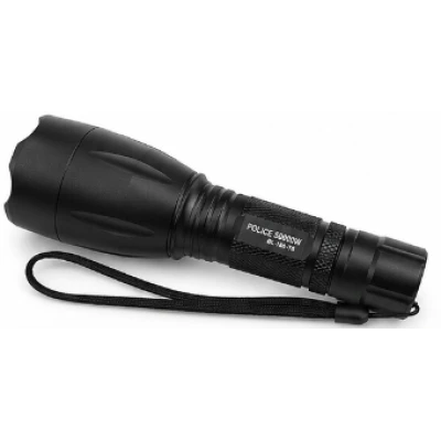 Lanterna LED de mana reincarcabila BL Q1891 T6 cu Zoom 5 moduri de Iluminare incarcare 220V si Auto metalica