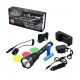 Lanterna de mana LED XM L T6 BL Q2800 cu Filtre Colorate Zoom si Acumulatori 18650