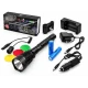 Lanterna de mana LED XM L T6 BL Q2800 cu Filtre Colorate Zoom si Acumulatori 18650