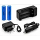 Lanterna de mana LED XM L T6 BL Q2800 cu Filtre Colorate Zoom si Acumulatori 18650