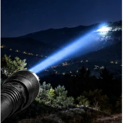 Lanterna de mana metalica LED TG 30W Q2600 2 de 1000 m filtre colorate 2 acumulatori 18650
