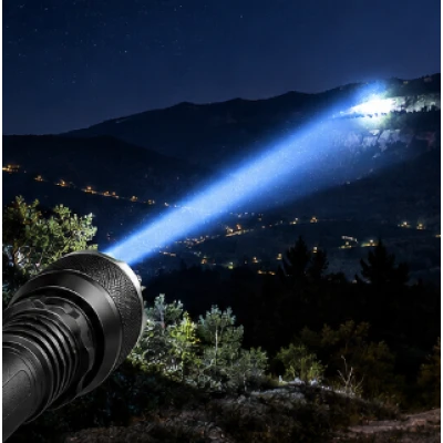 Lanterna de mana metalica LED TG 30W Q2600 2 de 1000 m filtre colorate 2 acumulatori 18650