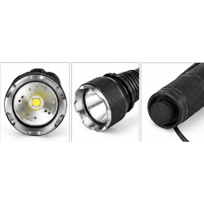 Lanterna de mana metalica LED TG 30W Q2600 2 de 1000 m filtre colorate 2 acumulatori 18650