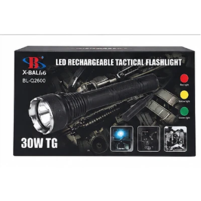 Lanterna de mana metalica LED TG 30W Q2600 2 de 1000 m filtre colorate 2 acumulatori 18650