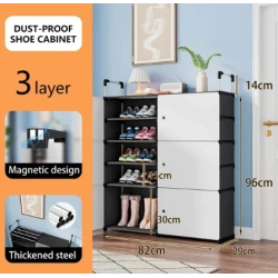 UB Dulap modular pentru pantofi cu 5 rafturi 80x29x110 cm