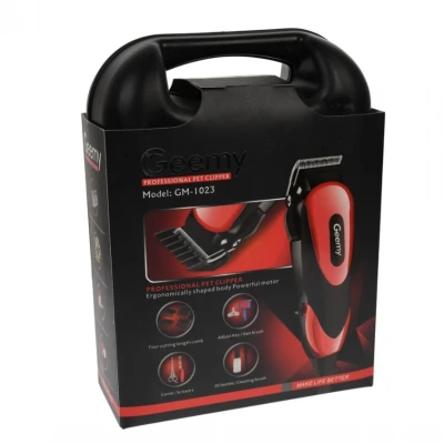 Masina de tuns pentru animale Gemey GM 1023 putere 10W cu 3 viteze set complet de accesorii