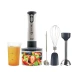 Blender vertical multifunctional RAF R340 5 in 1 de 2000W cu 2 viteze tocator 500 ml tel spumator lapte