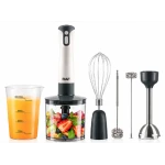 Blender vertical multifunctional RAF R340 5 in 1 de 2000W cu 2 viteze tocator 500 ml tel spumator lapte