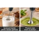Blender vertical multifunctional RAF R340 5 in 1 de 2000W cu 2 viteze tocator 500 ml tel spumator lapte