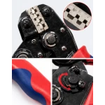 Cleste de sertizare terminali electrici maner ergonomic pentru cabluri si conectori