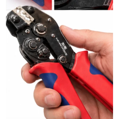 Cleste de sertizare terminali electrici maner ergonomic pentru cabluri si conectori