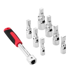 Set cheie 8 piese cu tubulare interschimbabile multifunctionala pentru reparatii auto si bricolaj
