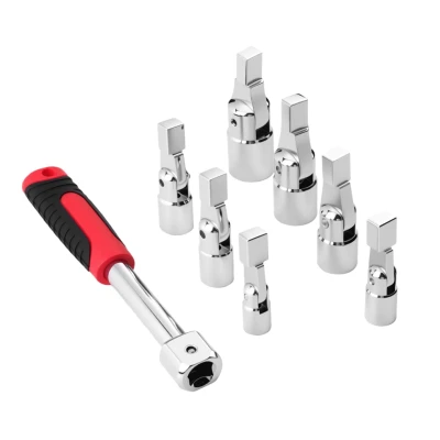 Set cheie 8 piese cu tubulare interschimbabile multifunctionala pentru reparatii auto si bricolaj