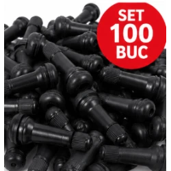 Set 100 piese valve auto pentru anvelope negre
