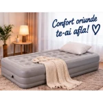 Saltea gonflabila single pentru dormit 198x100x40cm
