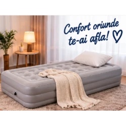 Saltea gonflabila single pentru dormit 198x100x40cm