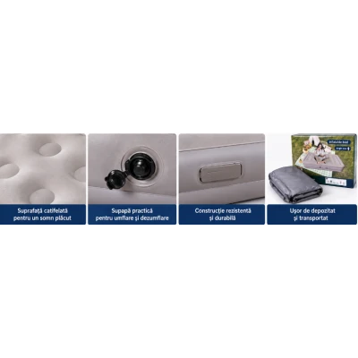 Saltea gonflabila single pentru dormit 198x100x40cm