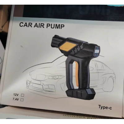 Compresor de aer auto portabil fara fir cu afisaj digital  Type C pentru umflarea anvelopelor