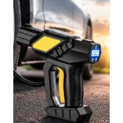 Compresor de aer auto portabil fara fir cu afisaj digital  Type C pentru umflarea anvelopelor