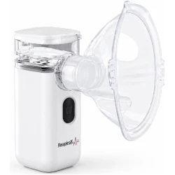 Nebulizator portabil Mesh Respirax reincarcabil mini cu masca pentru adulti si copii