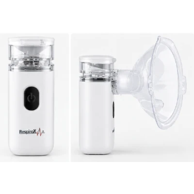 Nebulizator portabil Mesh Respirax reincarcabil mini cu masca pentru adulti si copii