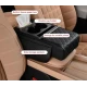 Organizator pentru cotiera auto 2 in 1 cu suport dublu pentru pahare compartiment pentru servetele si buzunar lateral