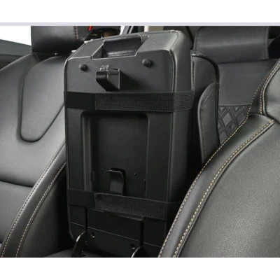 Organizator pentru cotiera auto 2 in 1 cu suport dublu pentru pahare compartiment pentru servetele si buzunar lateral