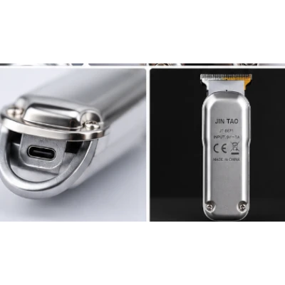 Masina de Tuns Profesionala JIN TAO JT 8671 lama T Blade Ecran LED reincarcabila