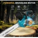 Drujba electrica fara fir 16 inch Motor Brushless 2300W cu 2 acumulatori 48V