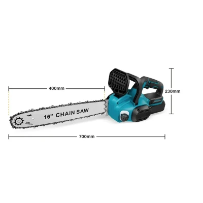 Drujba electrica fara fir 16 inch Motor Brushless 2300W cu 2 acumulatori 48V