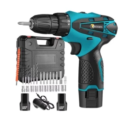 Masina de gaurit si insurubat (surubelnita) 12V cu 2 Acumulatori si 24 Accesorii