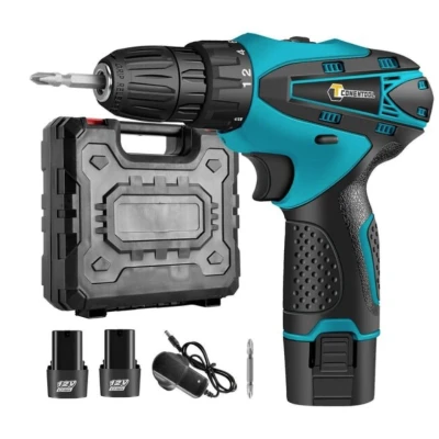 Masina de gaurit si insurubat (surubelnita) 12V cu 2 Acumulatori si 24 Accesorii