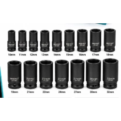 Trusa cu 16 Tubulare de Impact 1/2 dimensiune de la 10 la 32 mm