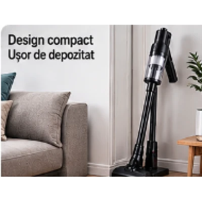 Aspirator Vertical fara fir C6 MINI 2 In 1 portabil cu accesorii multiple pentru casa masina si birou