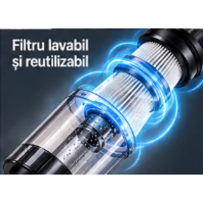 Aspirator Vertical fara fir C6 MINI 2 In 1 portabil cu accesorii multiple pentru casa masina si birou