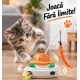 Jucarie Interactiva electrica pentru Pisici cu pana automata si lumina laser