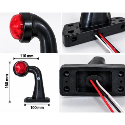 Set 2 Lampi LED pentru Camion remorca si Utilitar Pozitionare Diferita Lumina Rosie si Alba