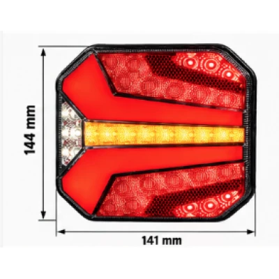 Lampa LED auto Semnalizare Dinamica Efect Neon Stop + Pozitie + Semnal Secvential