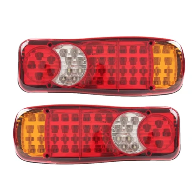 Set 2 Lampi Auto LED Spate cu 5 Functii 12V pentru Remorca si Camion