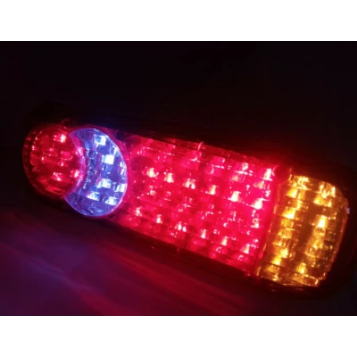 Set 2 Lampi Auto LED Spate cu 5 Functii 12V pentru Remorca si Camion