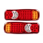 Set 2 Lampi Auto LED Spate cu 5 Functii 12V pentru Remorca si Camion