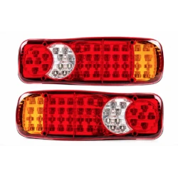 Set 2 Lampi Auto LED Spate cu 5 Functii 12V pentru Remorca si Camion