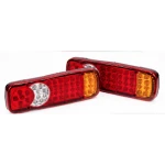 Set 2 Lampi Auto LED Spate cu 5 Functii 12V pentru Remorca si Camion